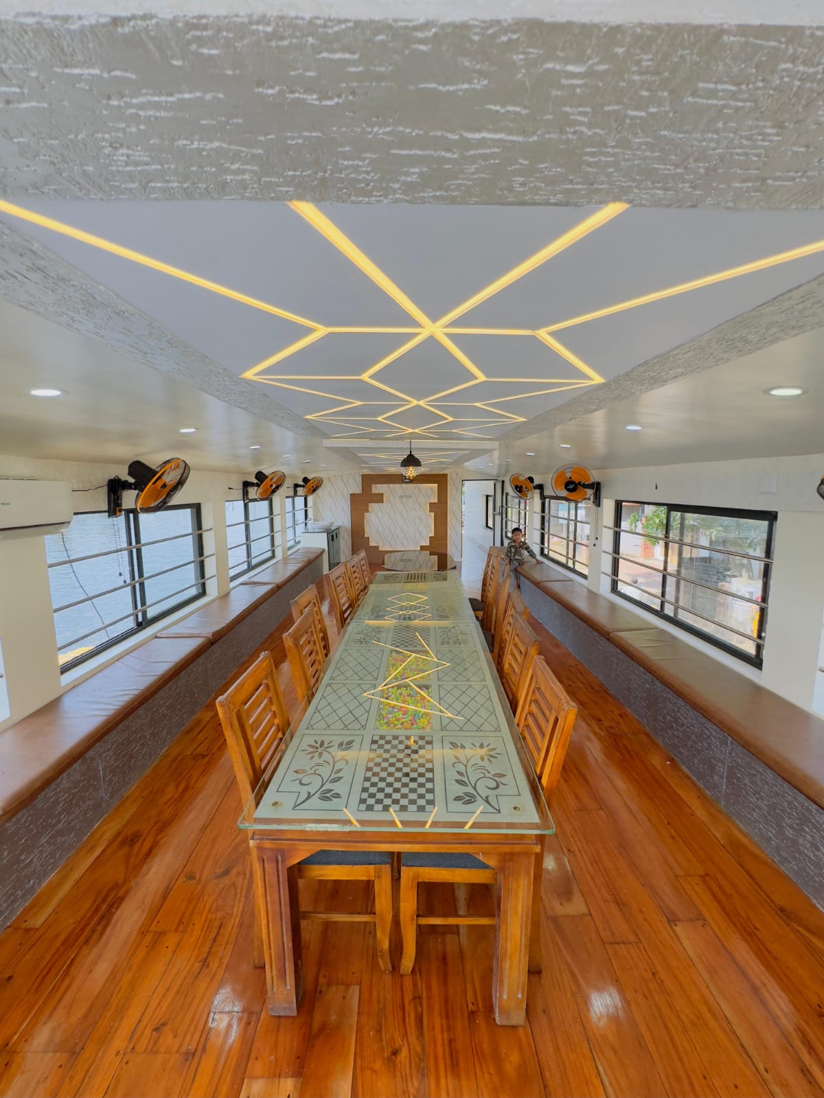 Luxury houseboat on backwaters